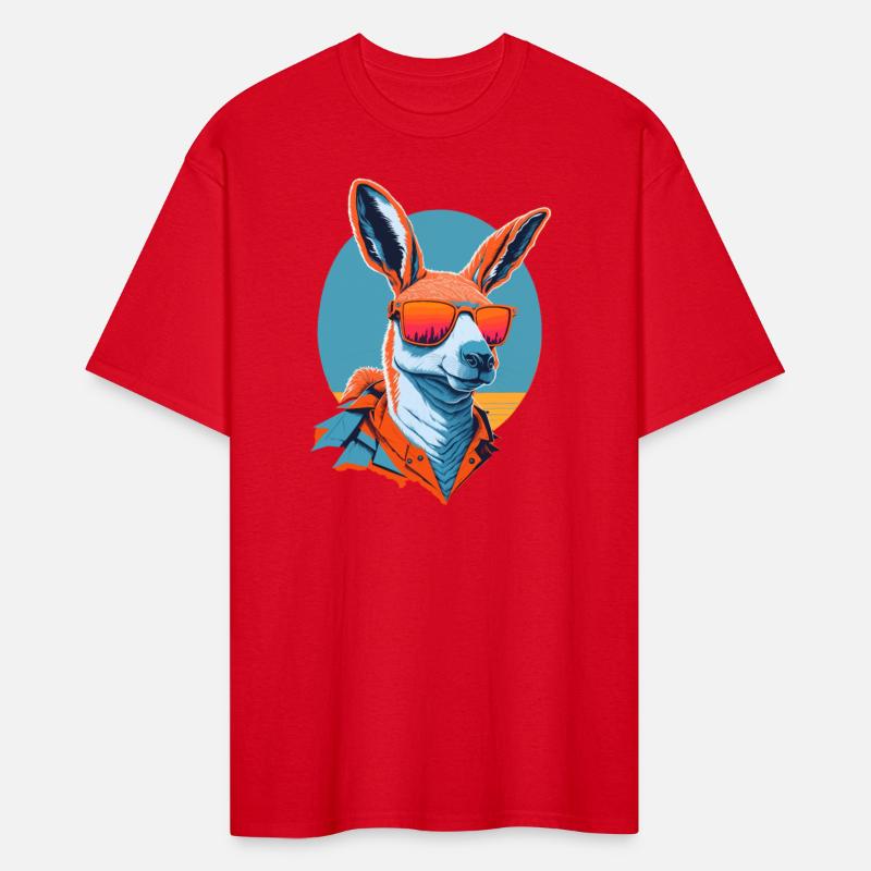 Stylish kangaroo with sunglasses