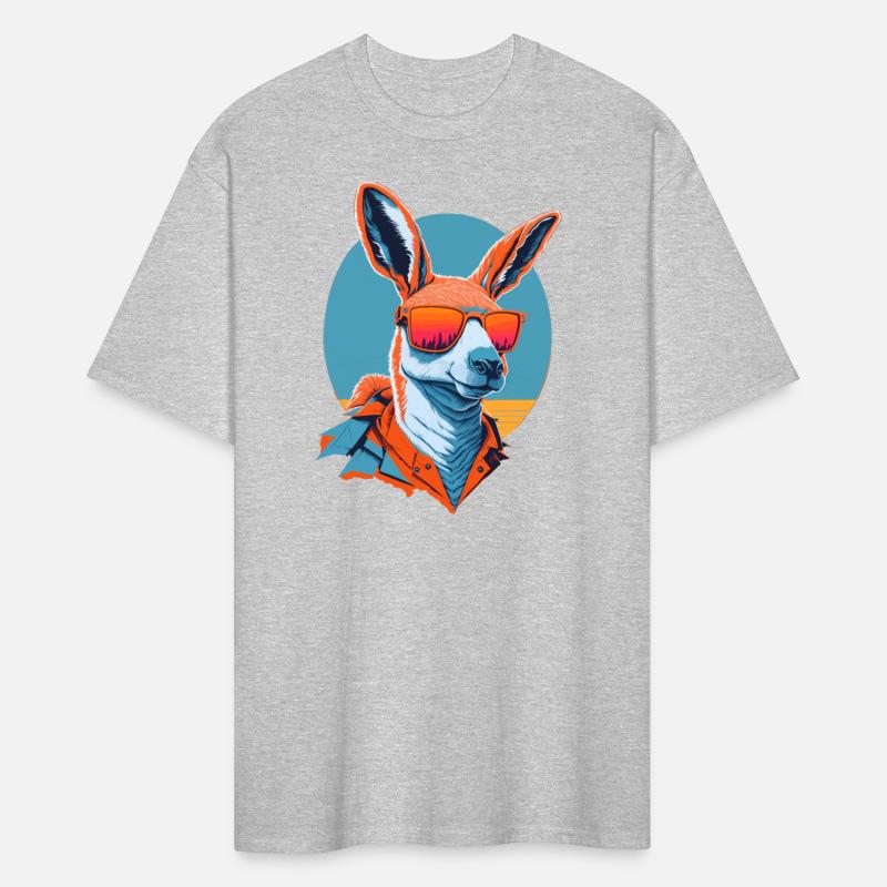 Stylish kangaroo with sunglasses