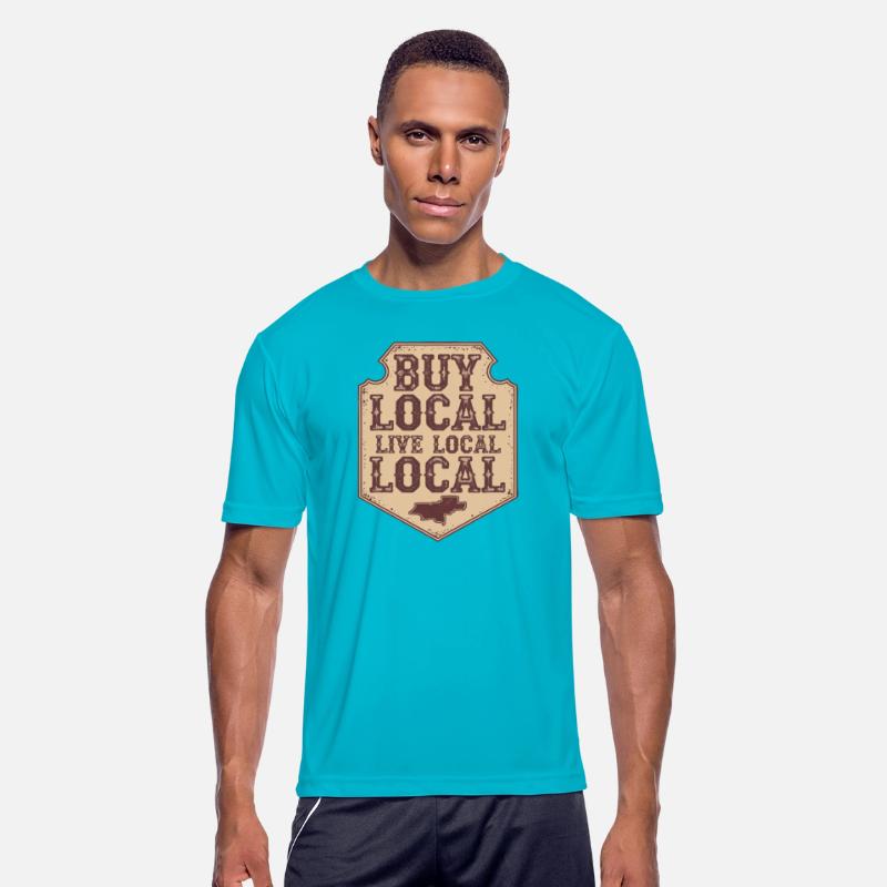 Support Local – Rustic Map Graphic