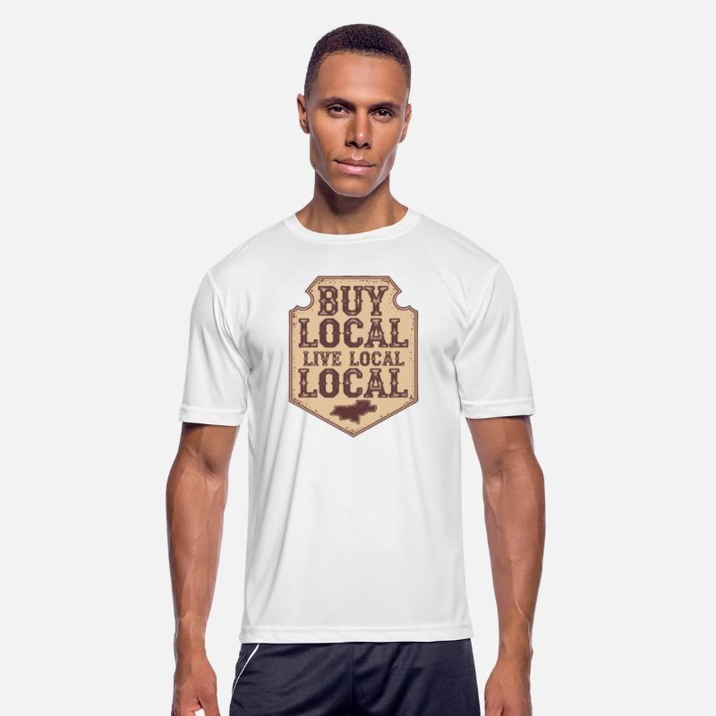 Support Local – Rustic Map Graphic