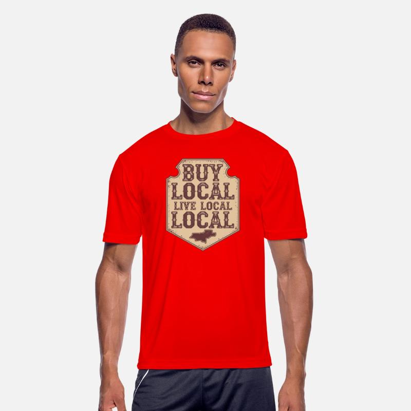 Support Local – Rustic Map Graphic