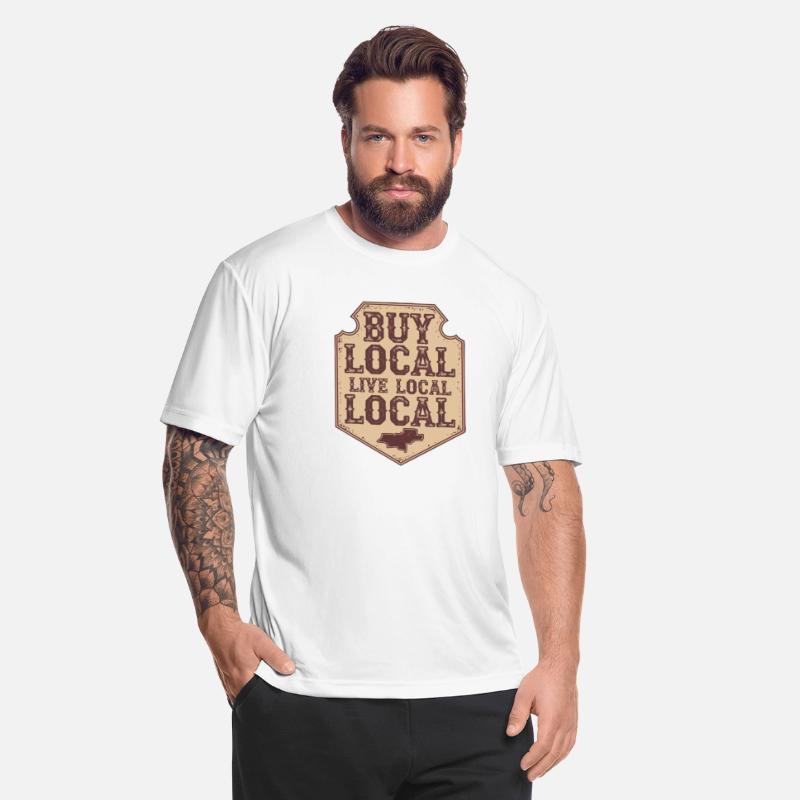 Support Local – Rustic Map Graphic