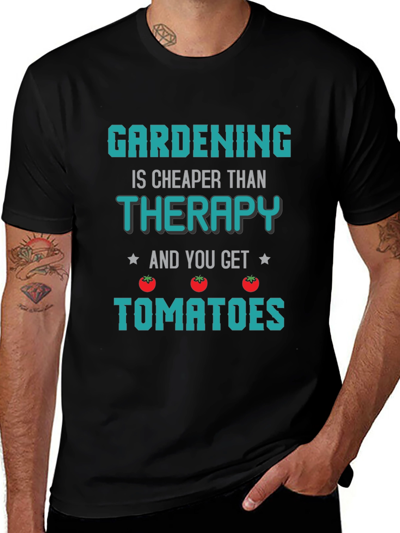 Gardening Therapy T-Shirt - Novelty Gardener Gift