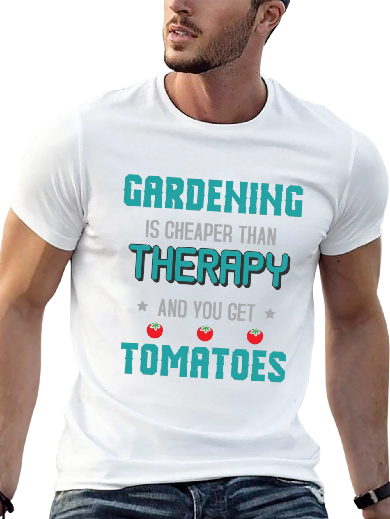 Gardening Therapy T-Shirt - Novelty Gardener Gift