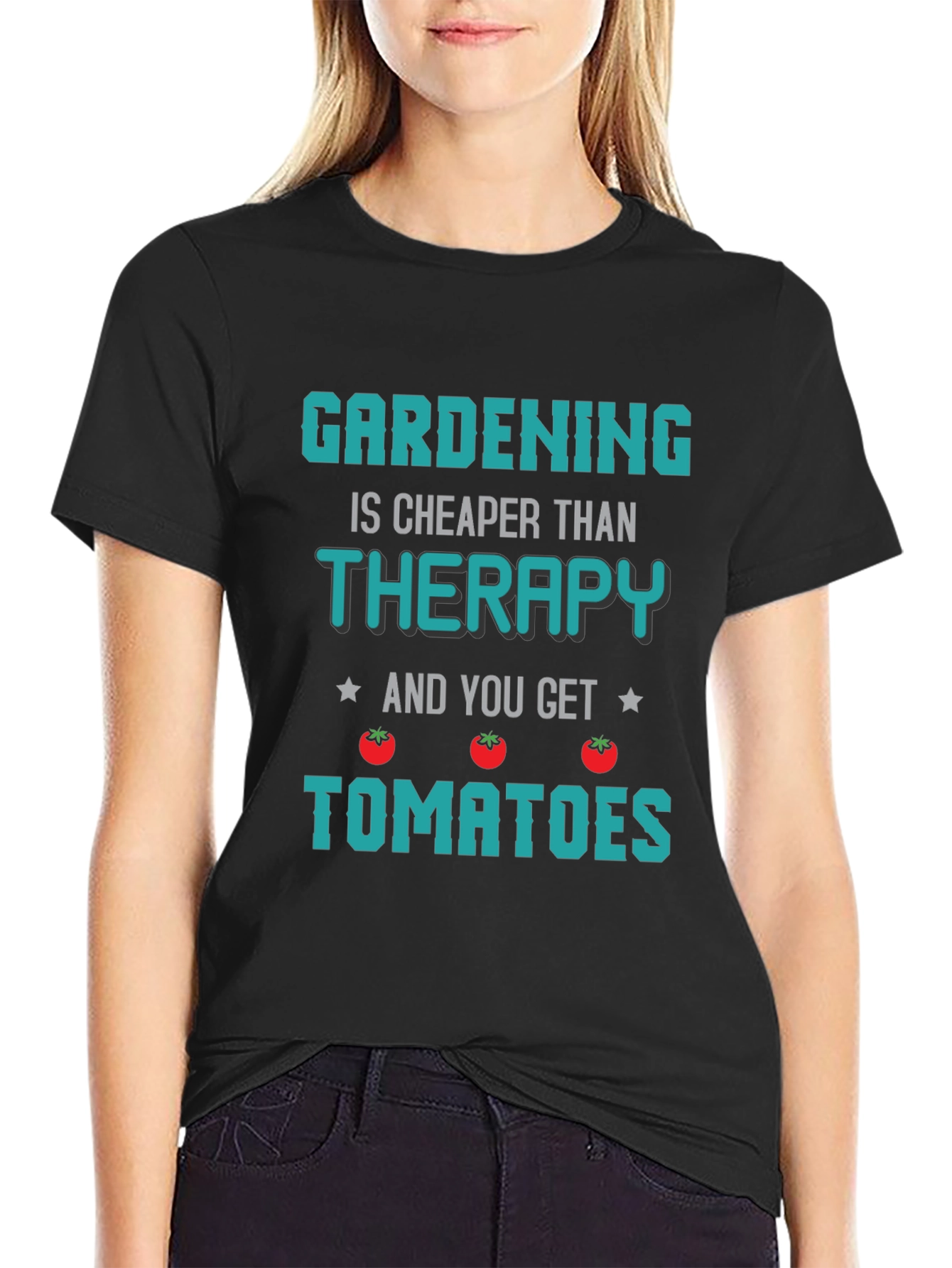 Gardening Therapy T-Shirt - Novelty Gardener Gift