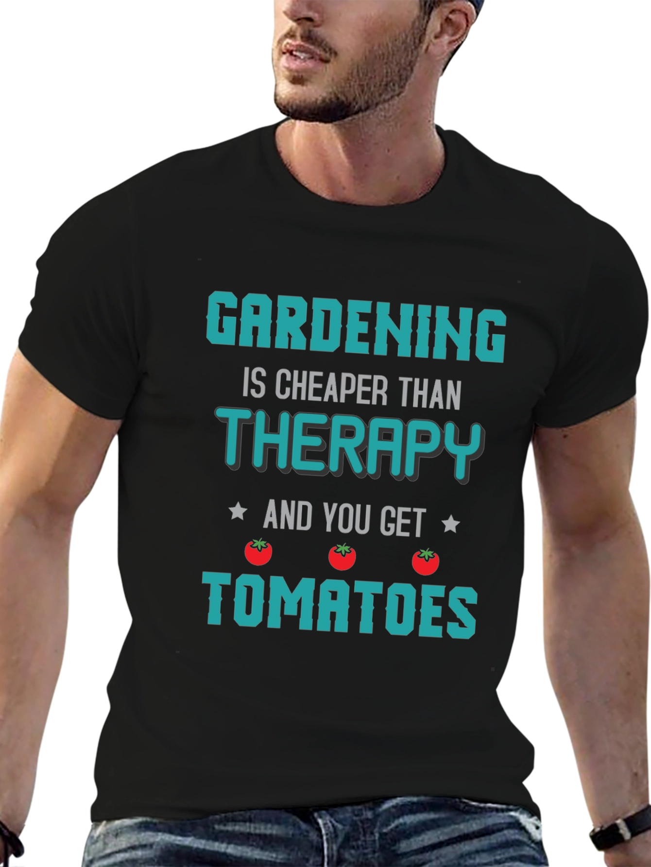 Gardening Therapy T-Shirt - Novelty Gardener Gift