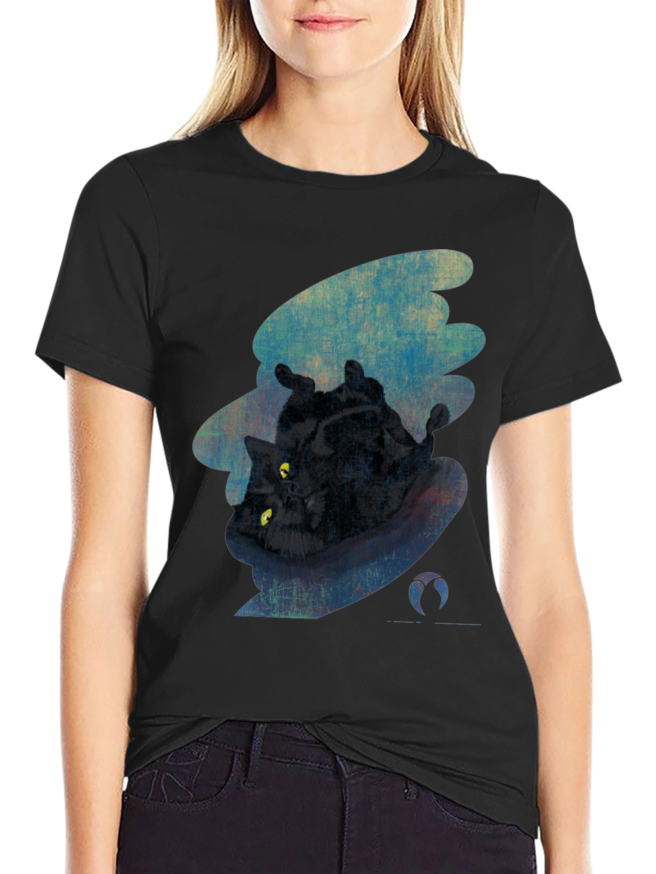 Black Cat Graphic Tee - Unique Style