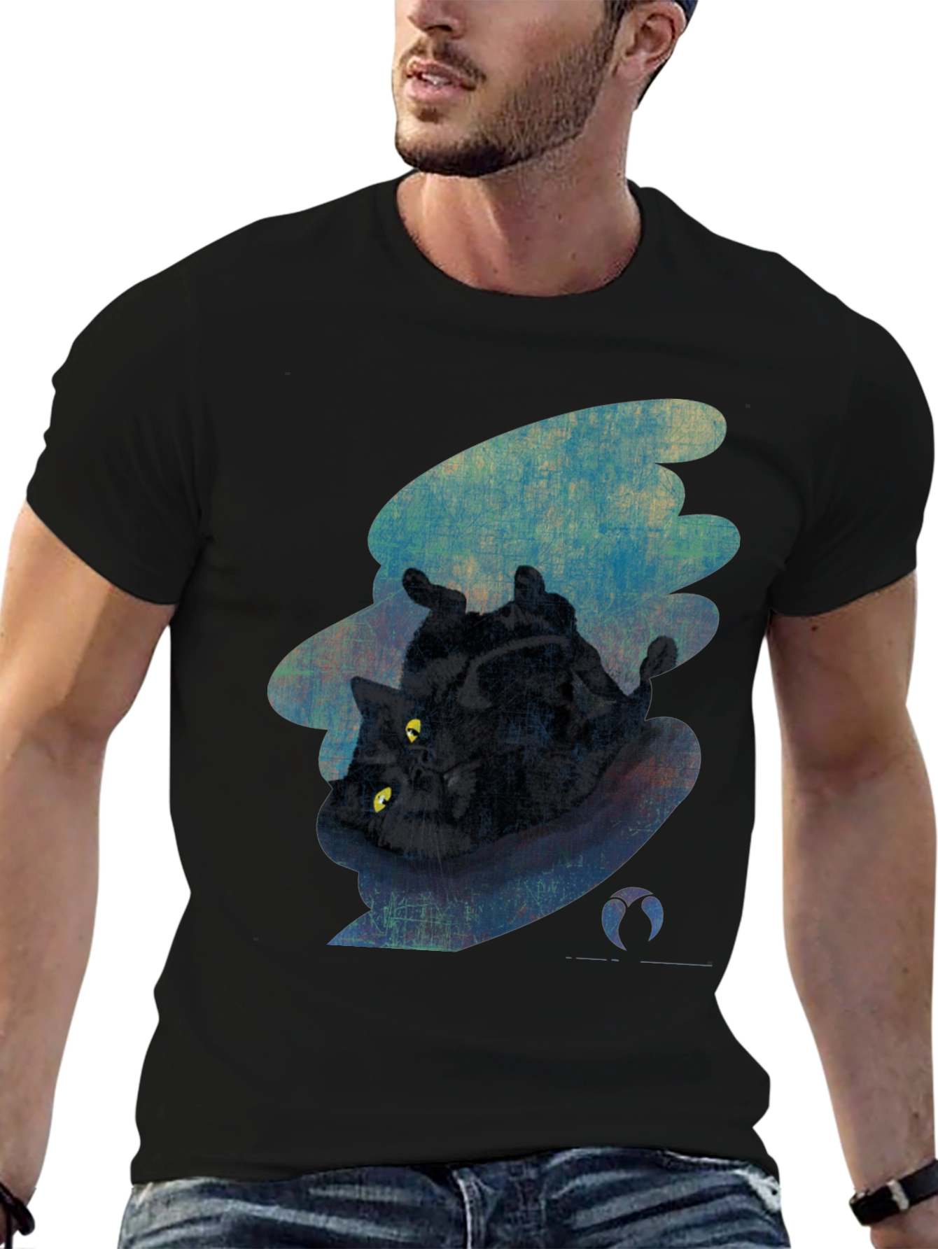 Black Cat Graphic Tee - Unique Style