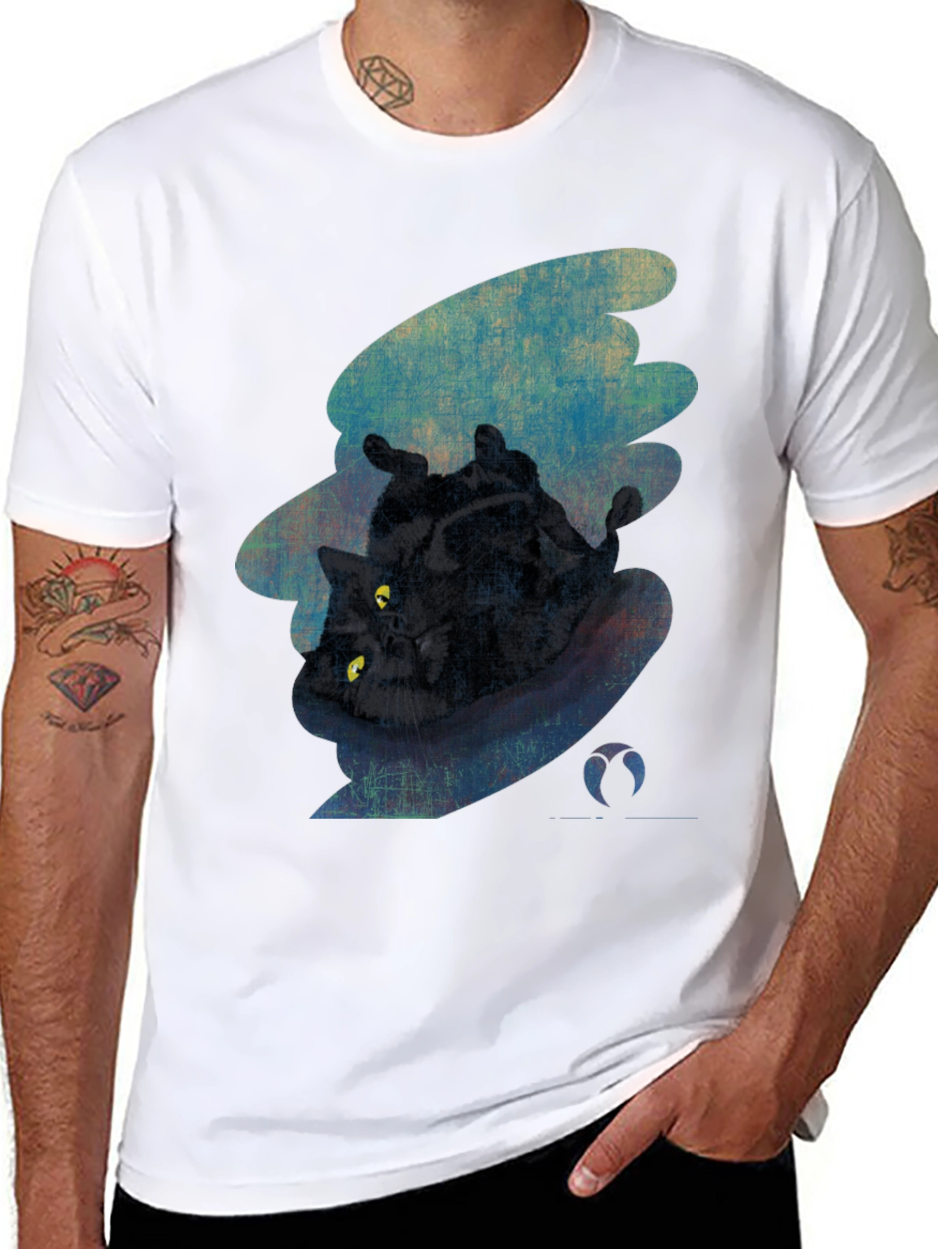 Black Cat Graphic Tee - Unique Style