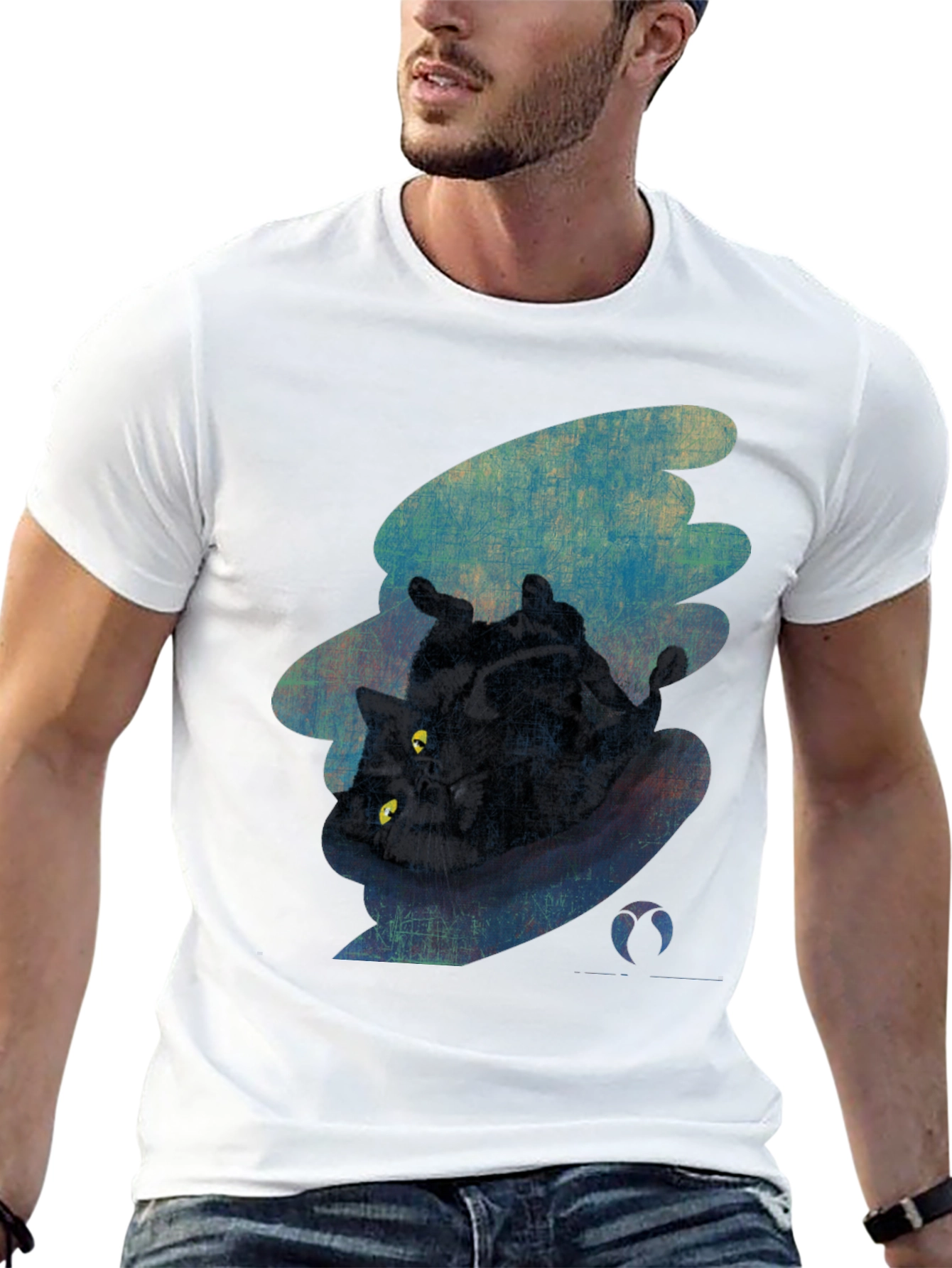 Black Cat Graphic Tee - Unique Style