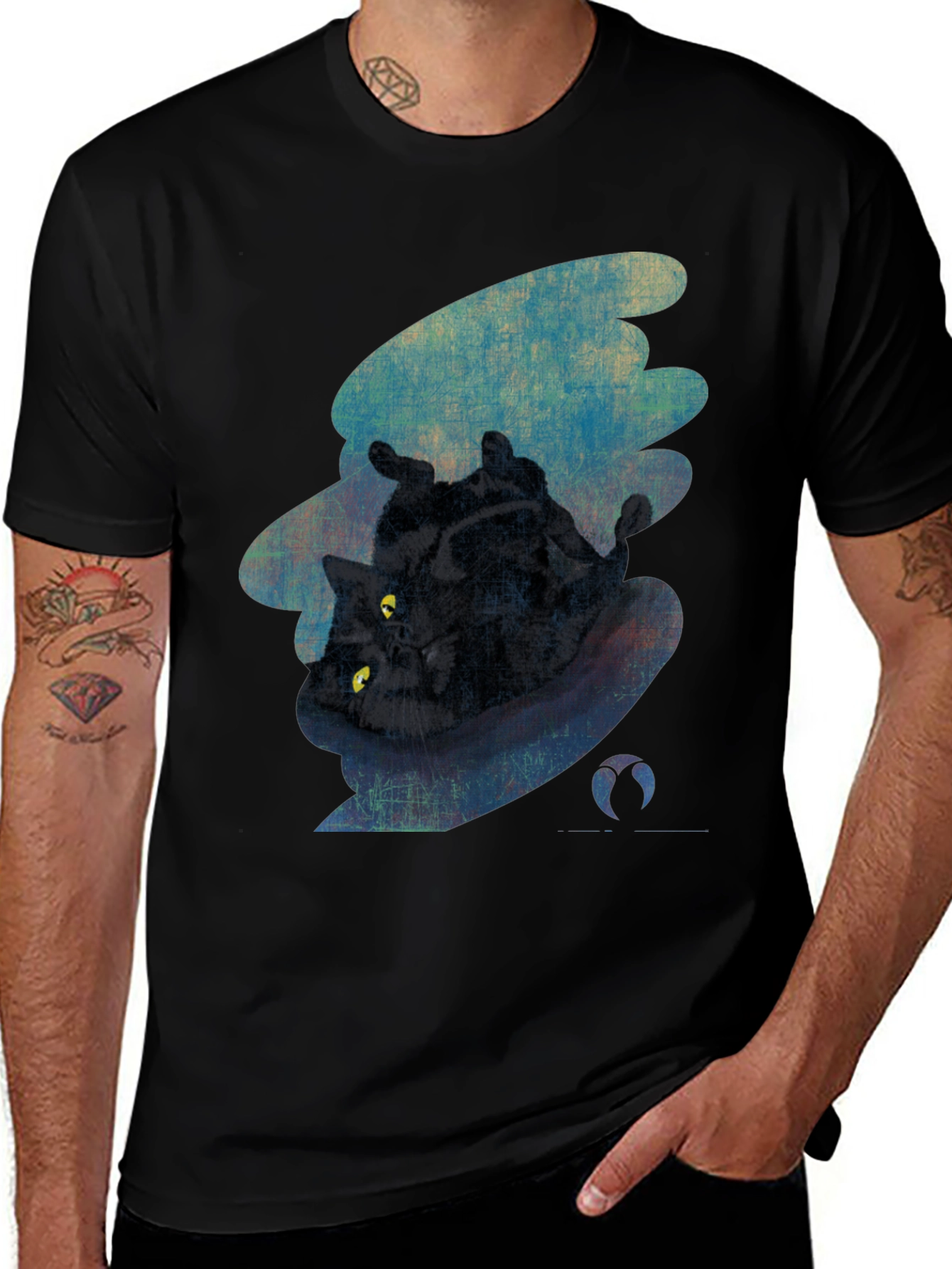 Black Cat Graphic Tee - Unique Style