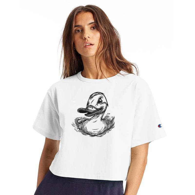 Swimming Duck With A Large Beak