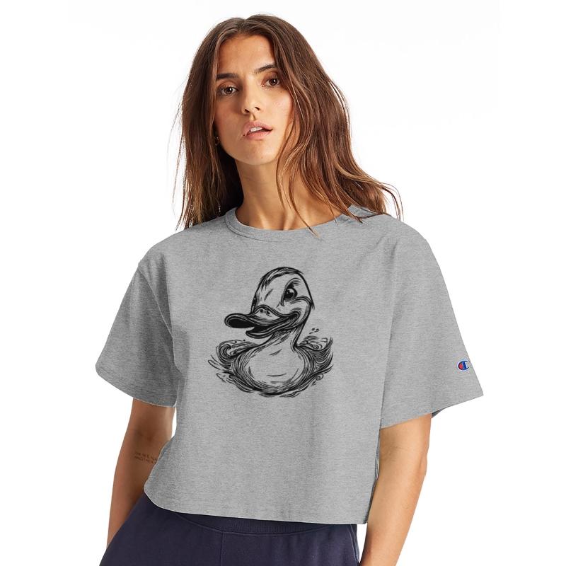Swimming Duck With A Large Beak