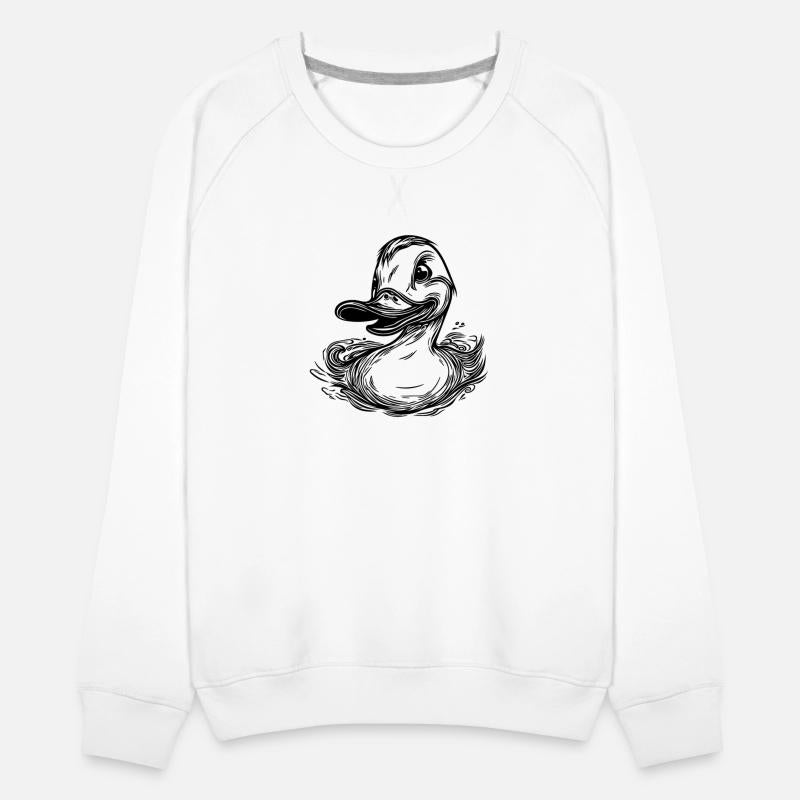 Swimming Duck With A Large Beak