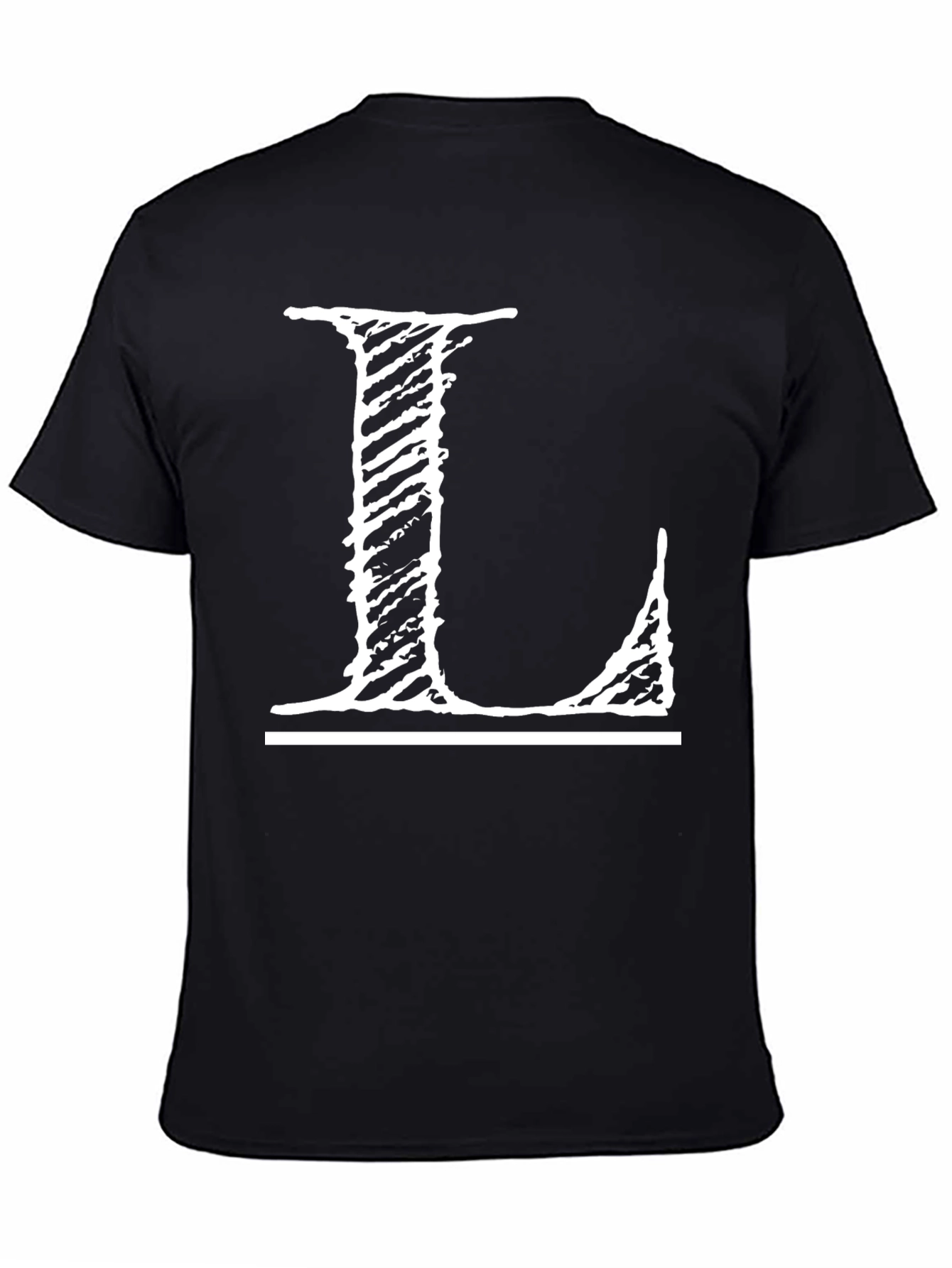 Letter L Graphic Tee - Distressed Style