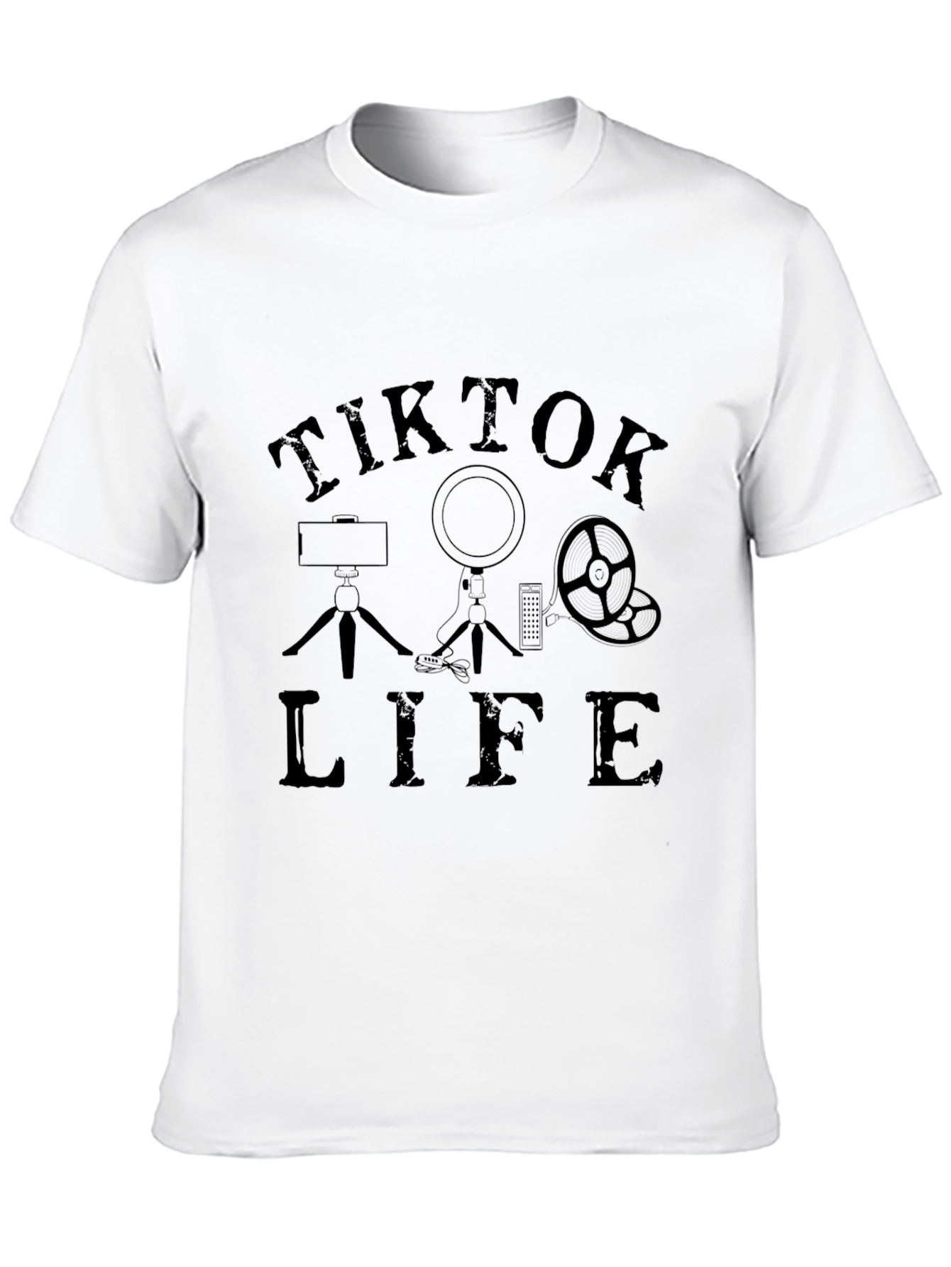 TikTok Life Black T-Shirt