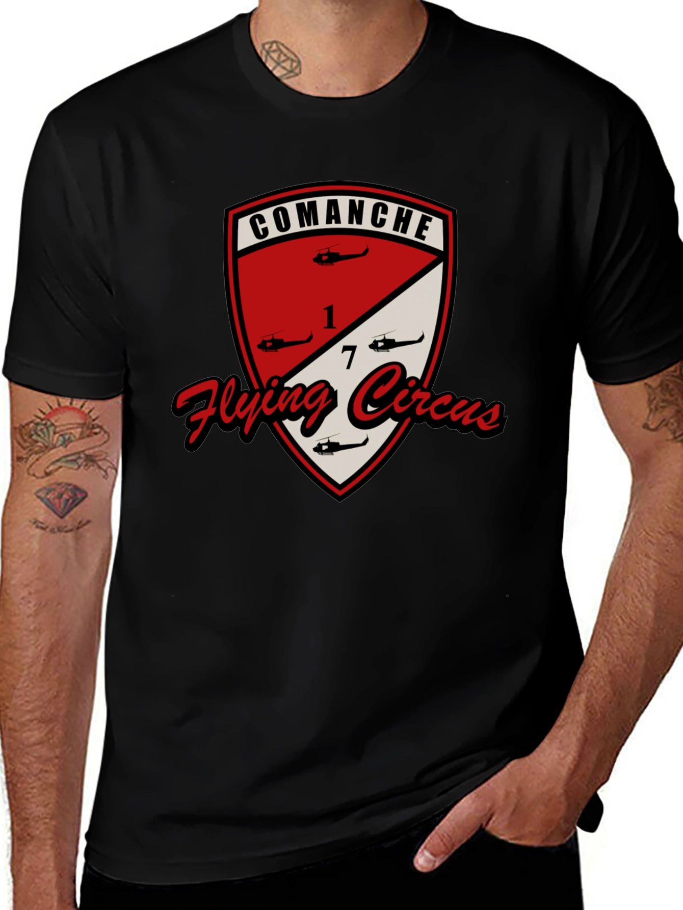 Comanche Flying Circus Black T-Shirt