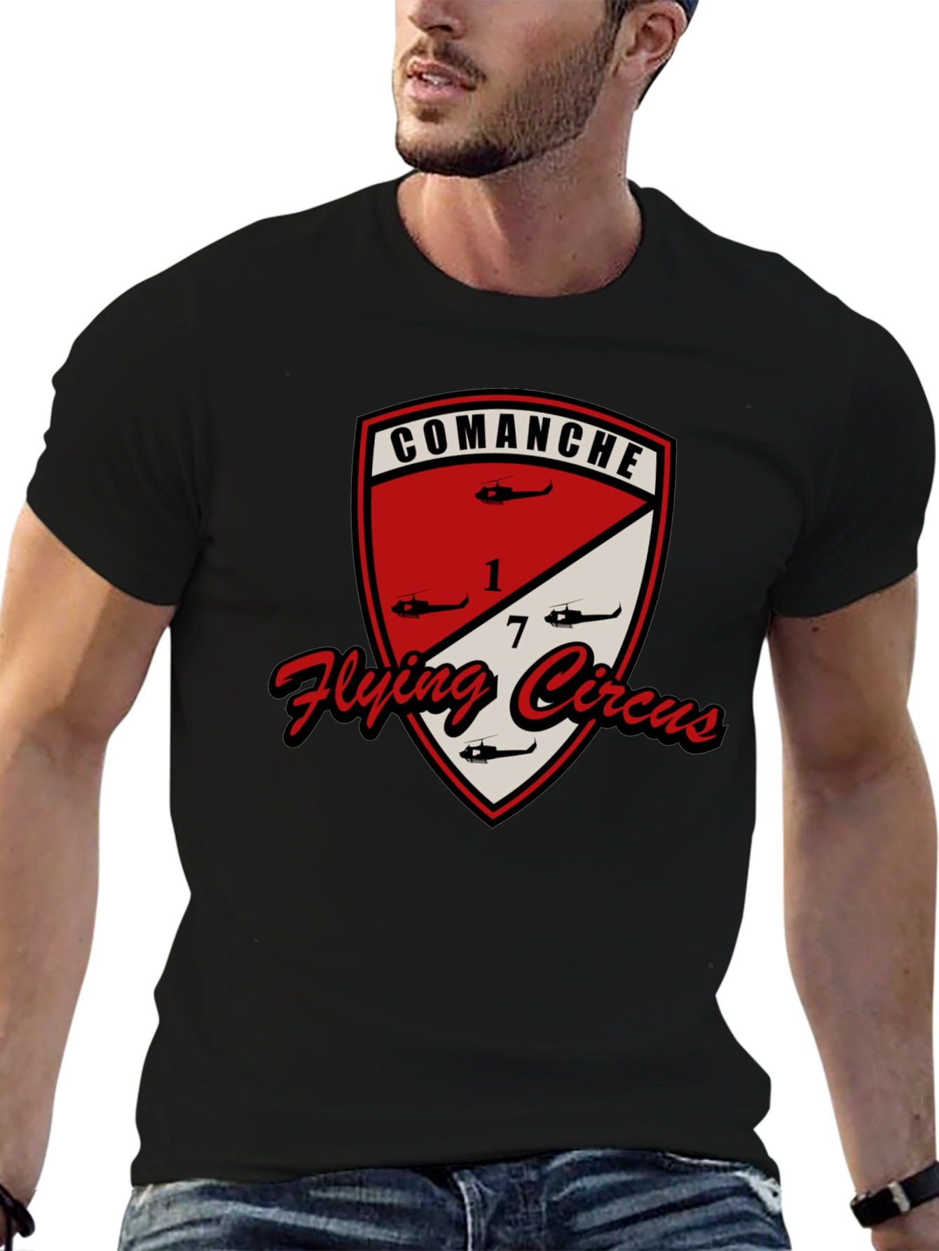 Comanche Flying Circus Black T-Shirt