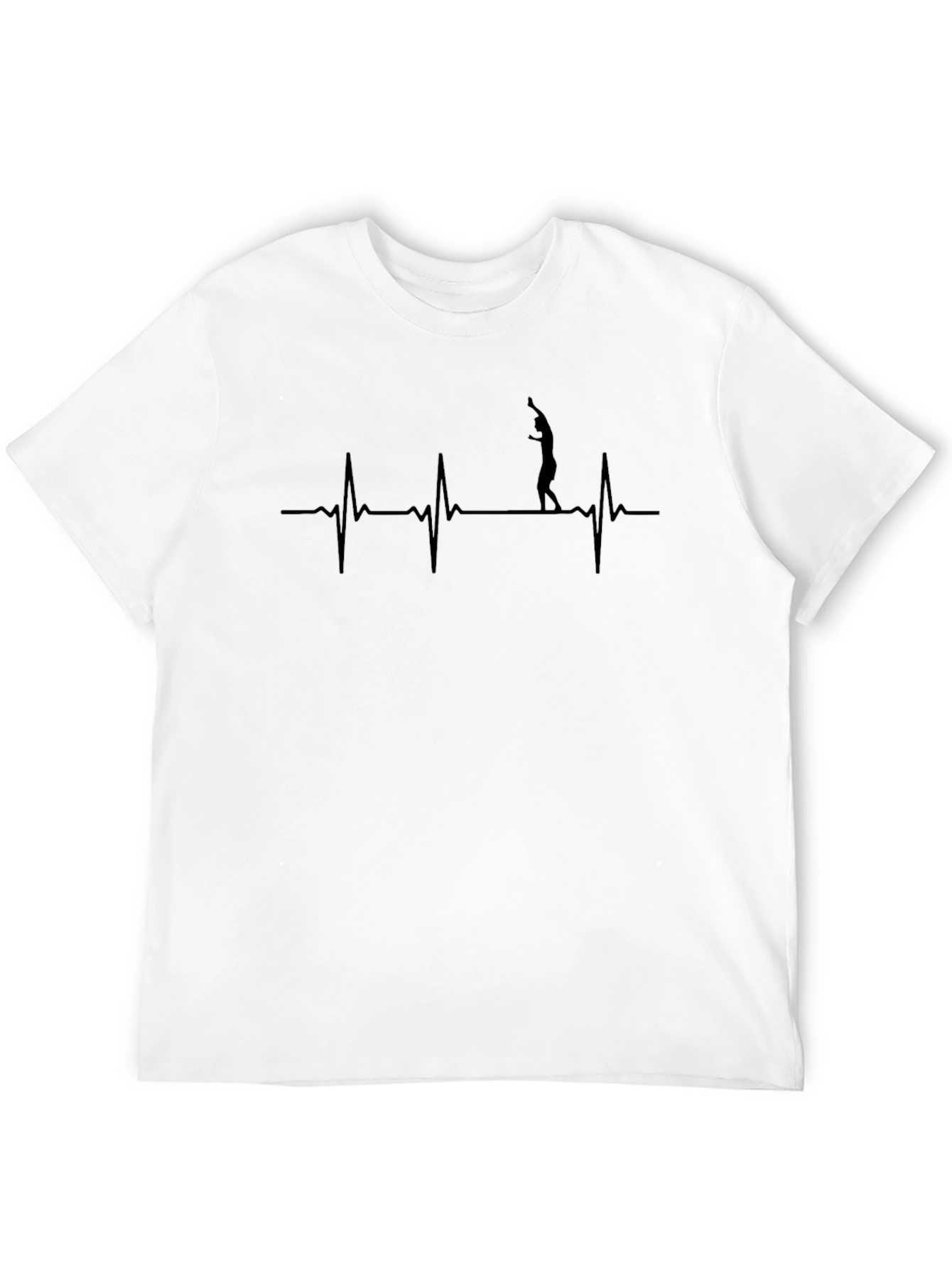 Volleyball Heartbeat T-Shirt - Passionate Player Design