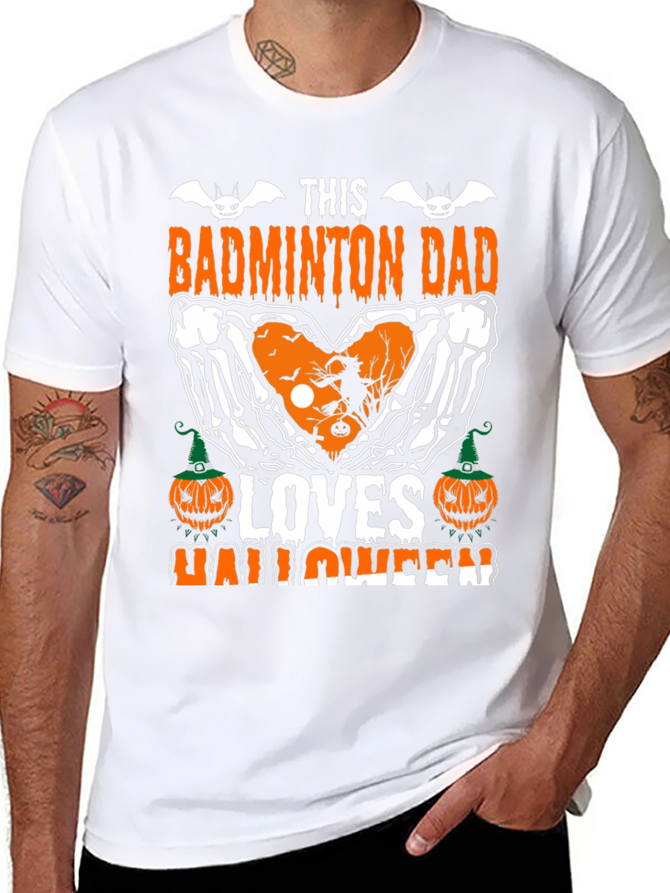 Badminton Dad Halloween T-Shirt