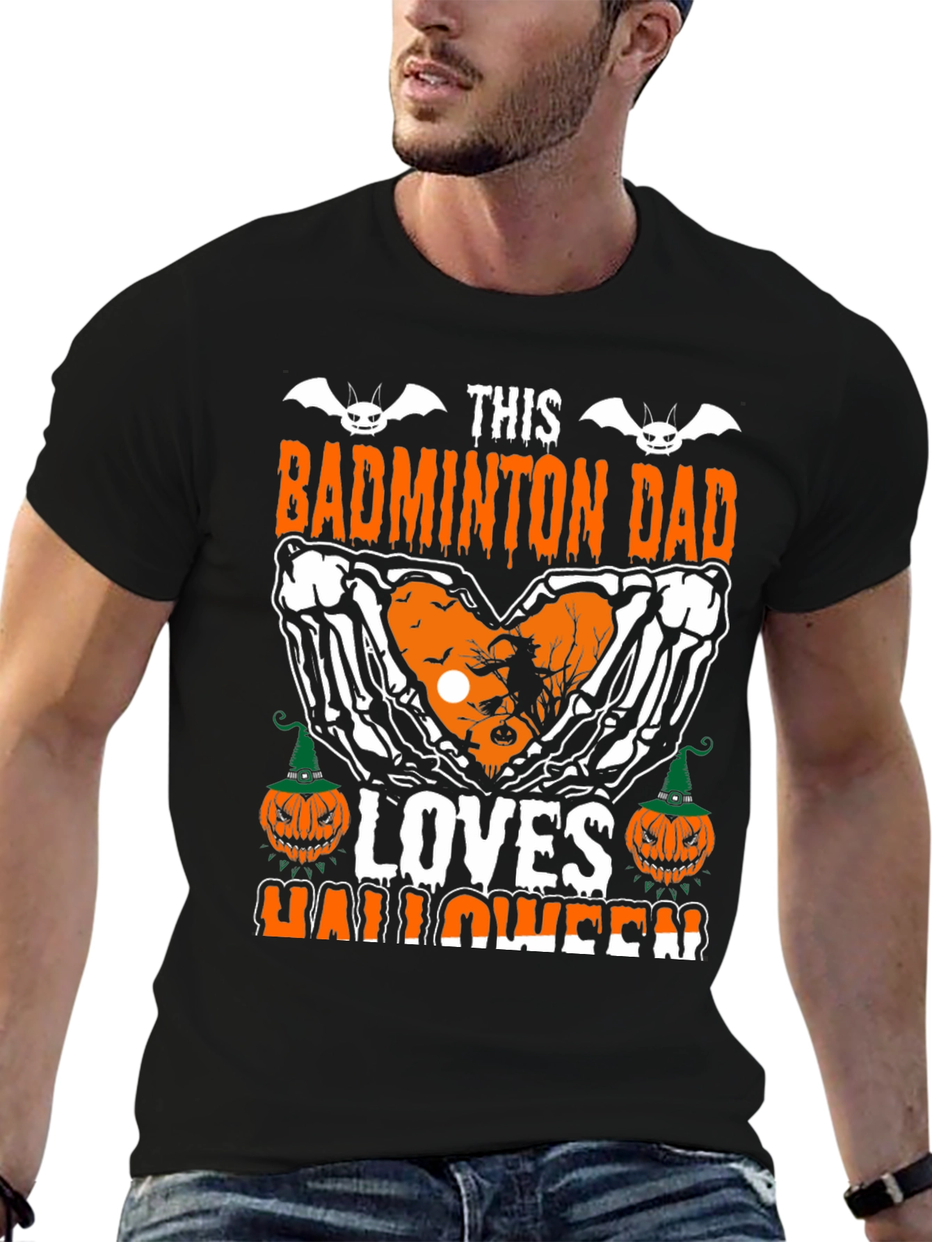 Badminton Dad Halloween T-Shirt