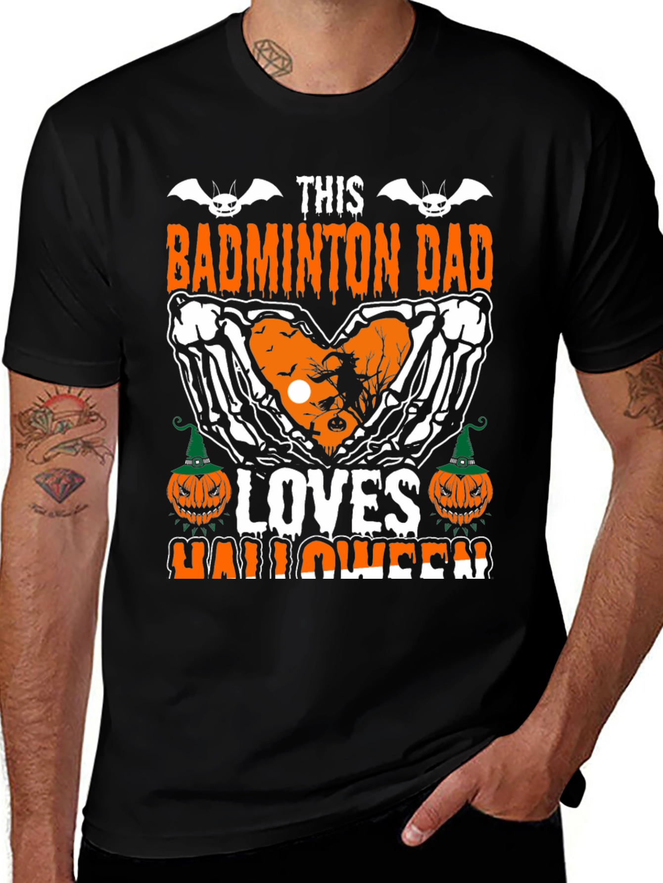 Badminton Dad Halloween T-Shirt