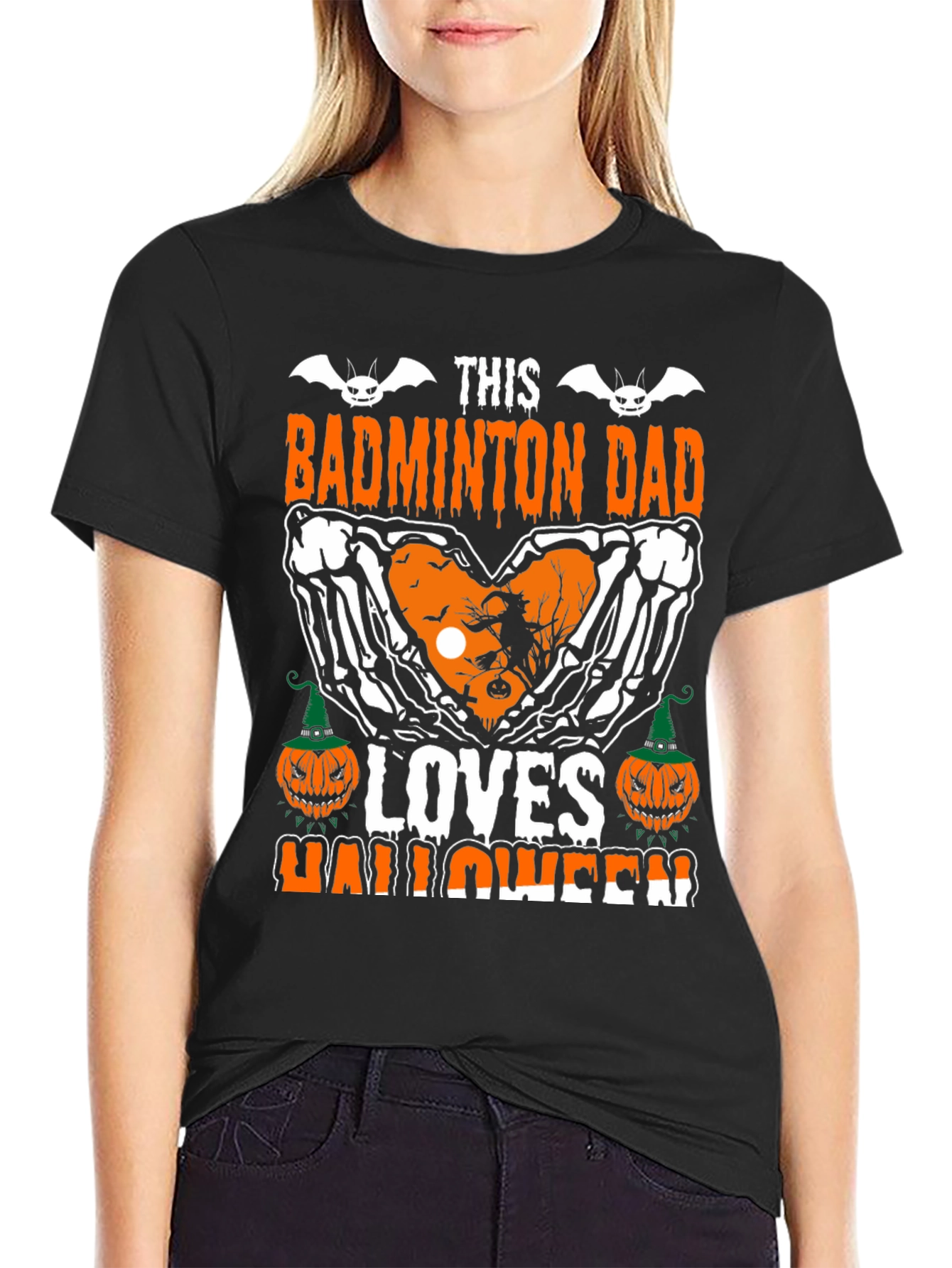 Badminton Dad Halloween T-Shirt