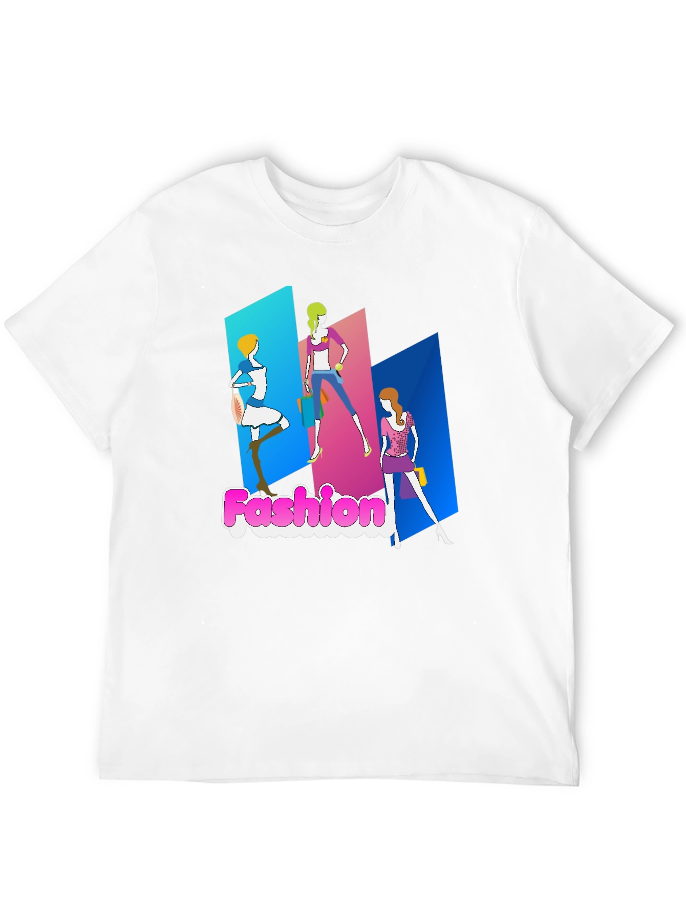 Fashion Graphic Print Black T-Shirt