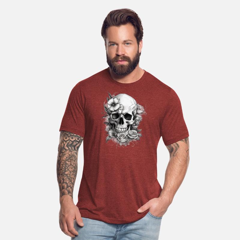 T-shirts Desjgn flower for sugar skull