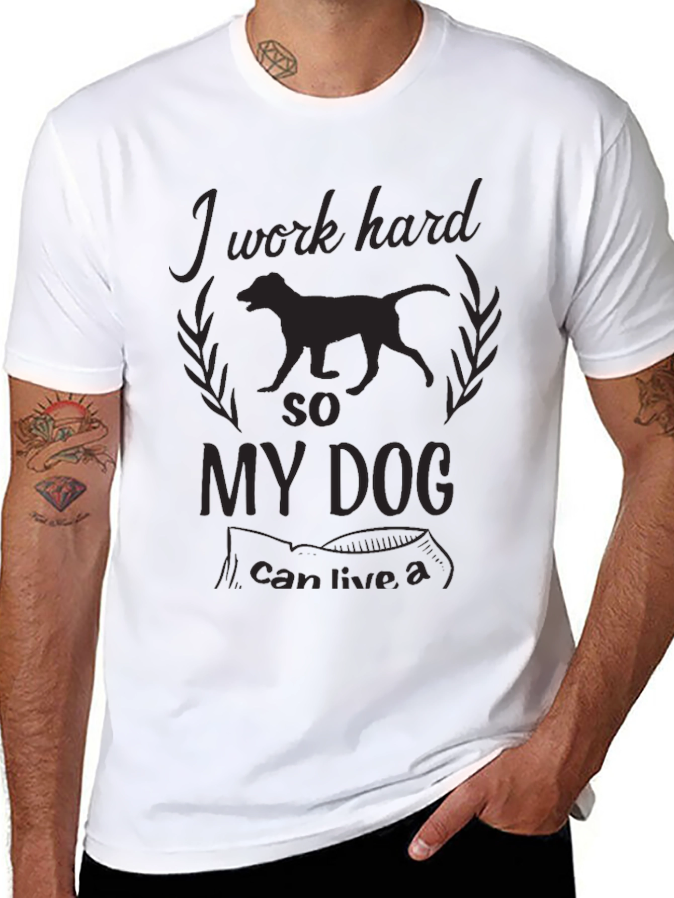 Work Hard For My Dog Graphic Tee