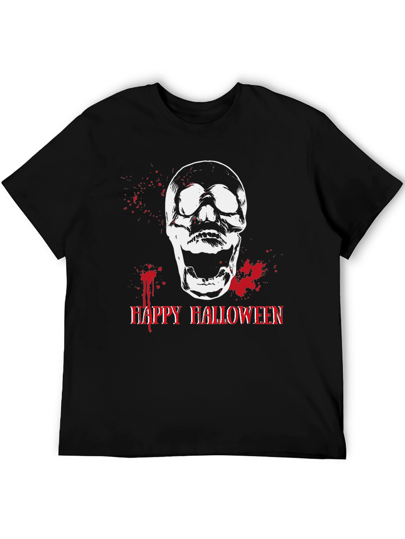 Skull Happy Halloween Graphic Tee