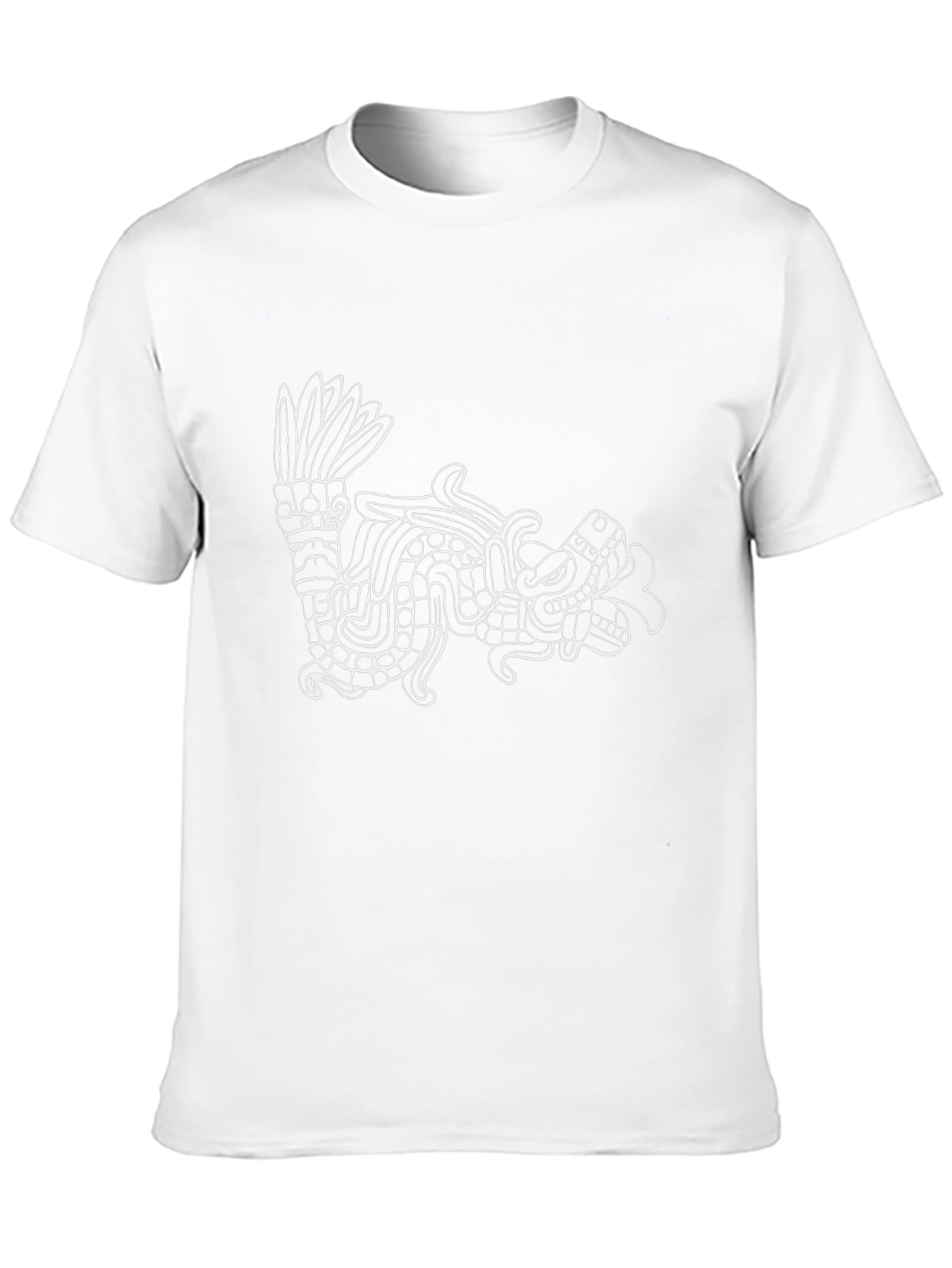 Aztec Serpent Graphic Tee - Black