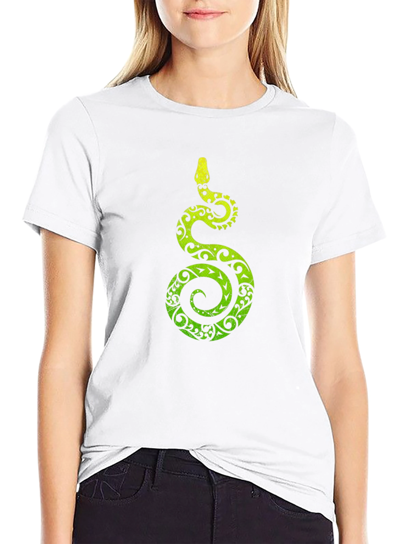 Serpentine Graphic Tee - Stylish Snake Design