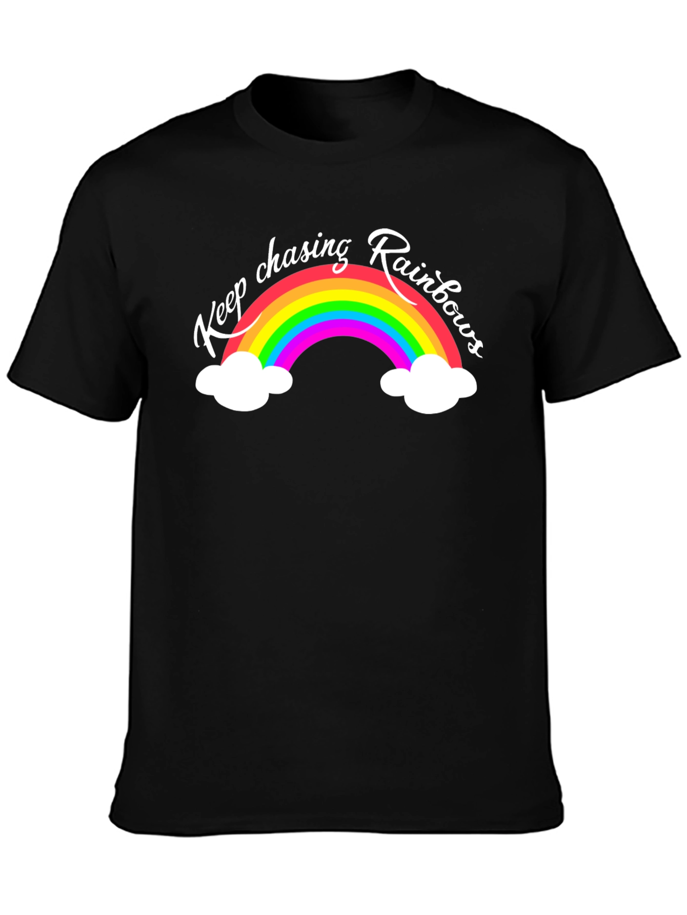 Keep Chasing Rainbows T-Shirt - Black