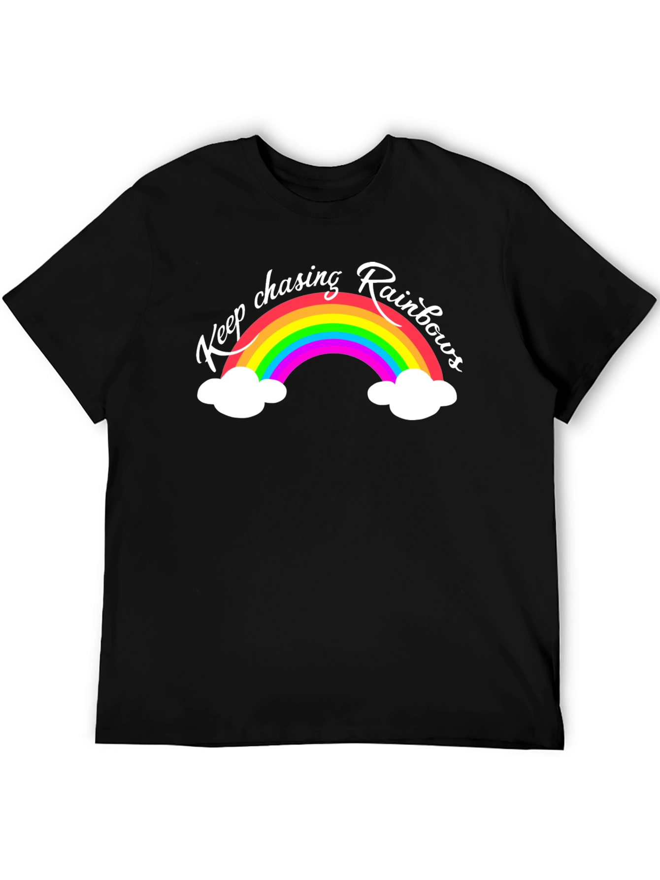 Keep Chasing Rainbows T-Shirt - Black