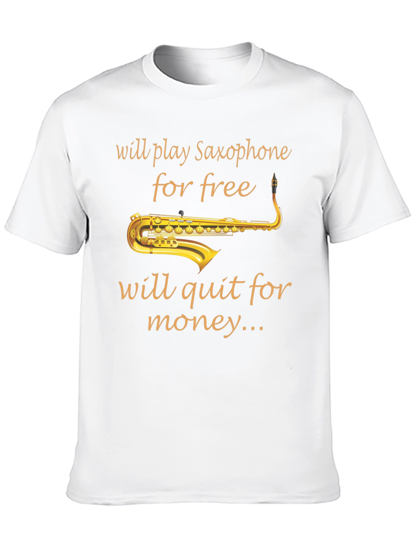 Saxophone Player Black T-Shirt - Music Lover Tee
