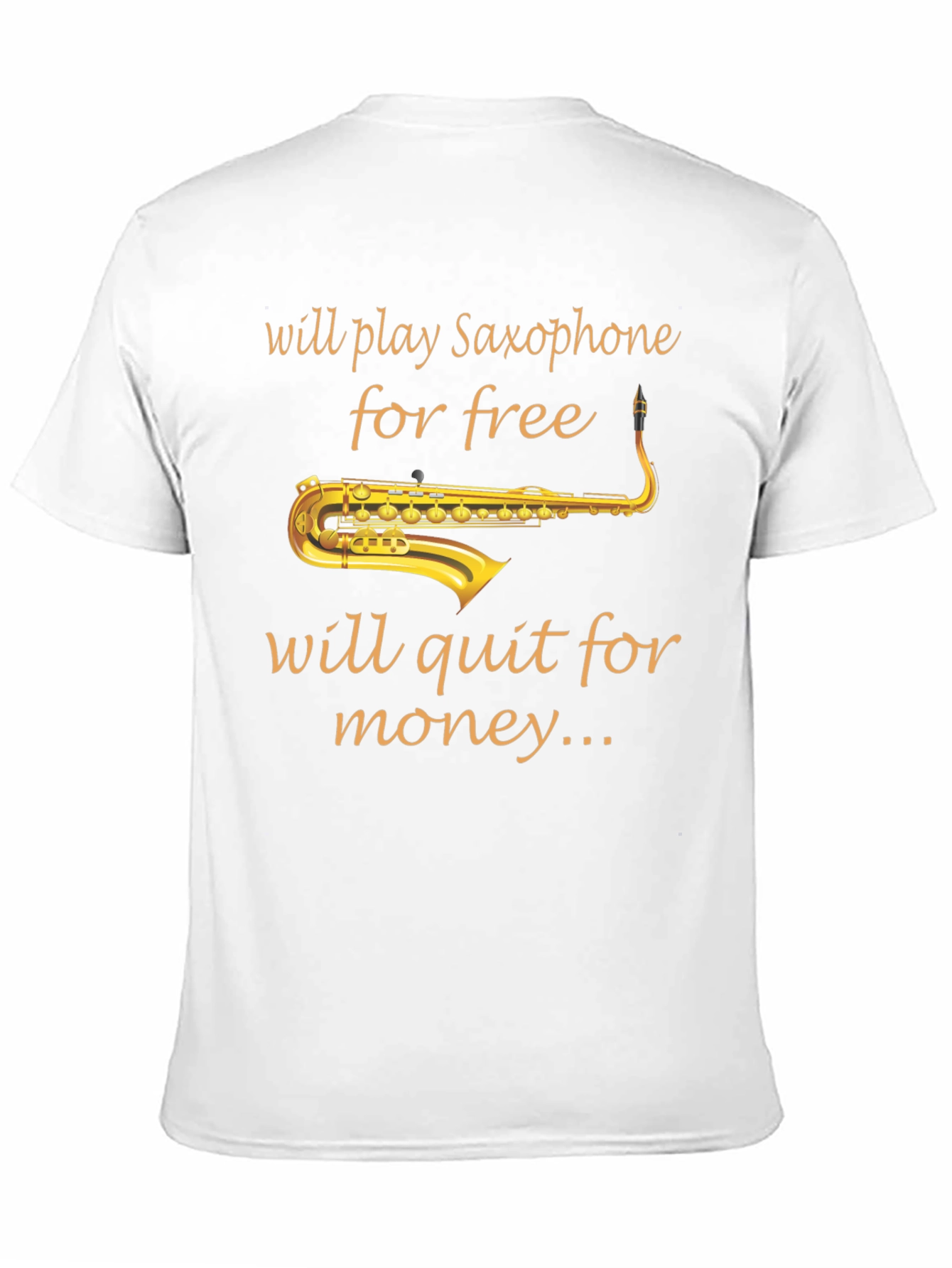 Saxophone Player Black T-Shirt - Music Lover Tee