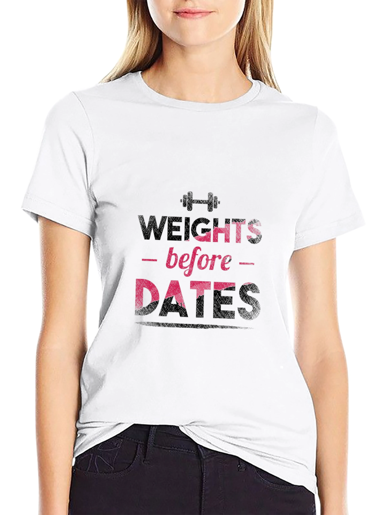 Weights Before Dates Graphic Tee