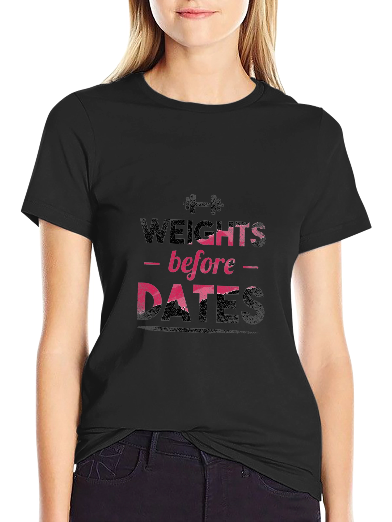 Weights Before Dates Graphic Tee