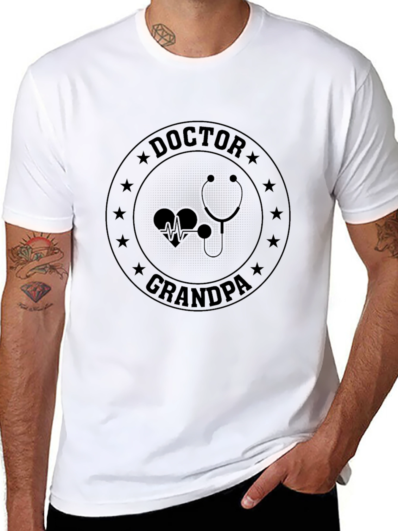 Doctor Grandpa T-Shirt - Unique Medical Design