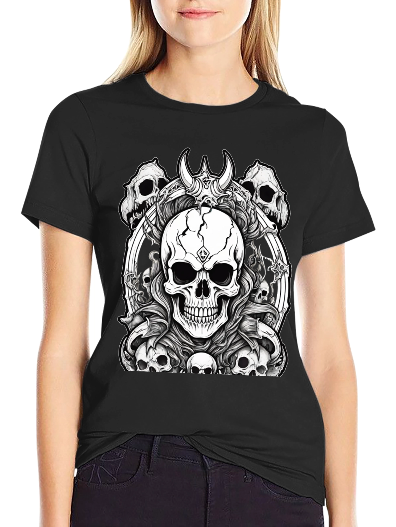 Skull T-Shirt - Gothic Horror Design