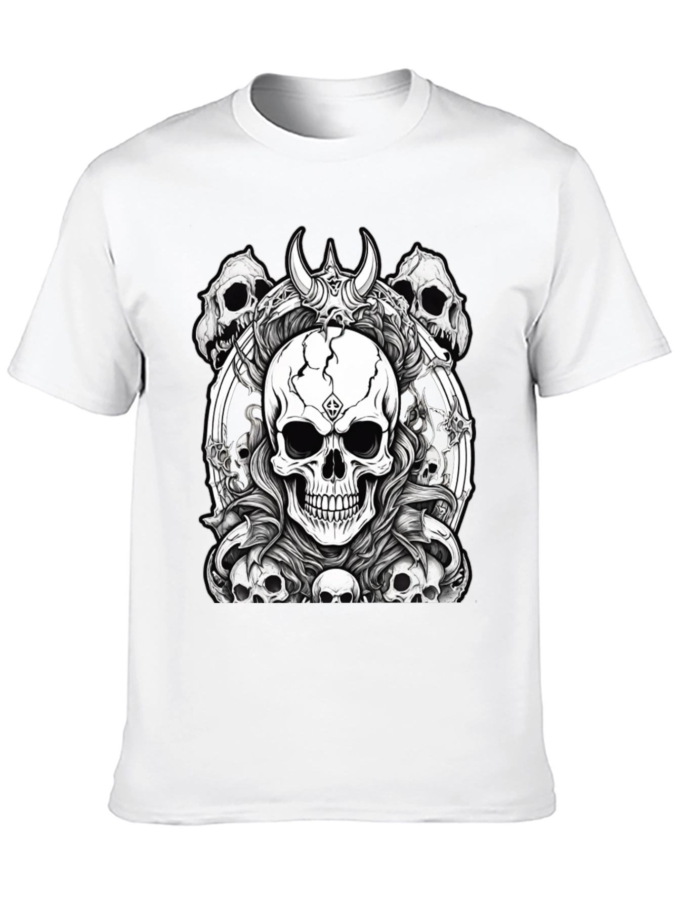 Skull T-Shirt - Gothic Horror Design