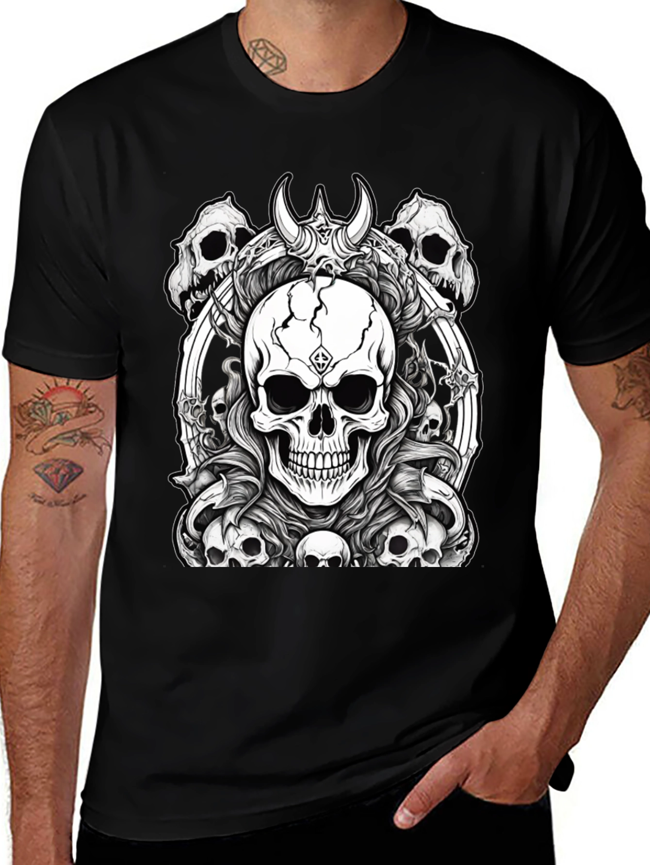 Skull T-Shirt - Gothic Horror Design