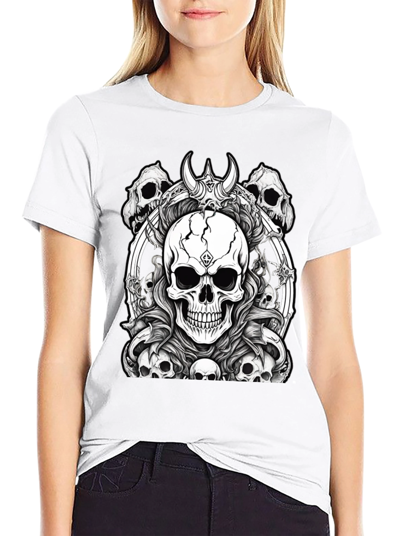 Skull T-Shirt - Gothic Horror Design