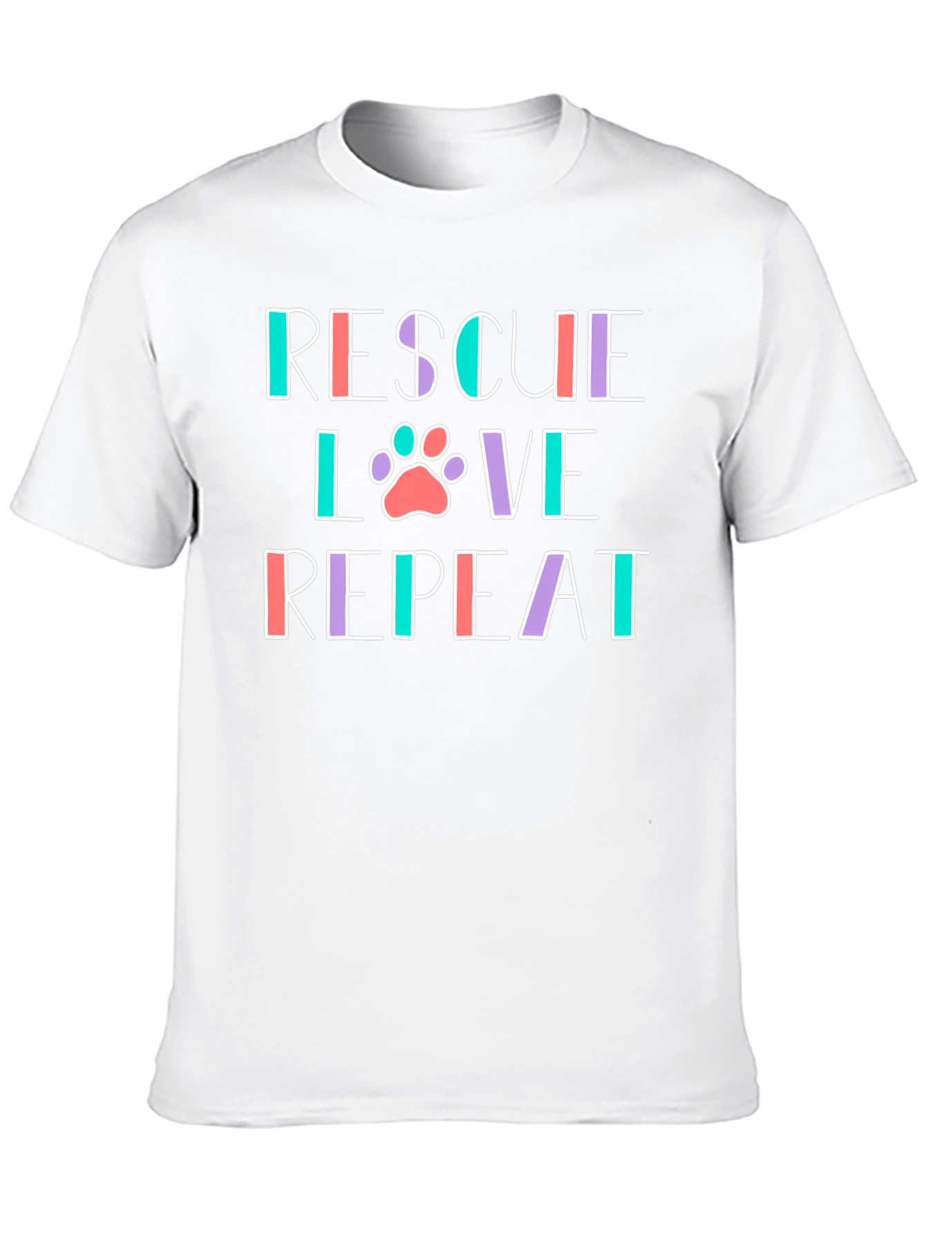 Rescue Love Repeat Graphic T-Shirt
