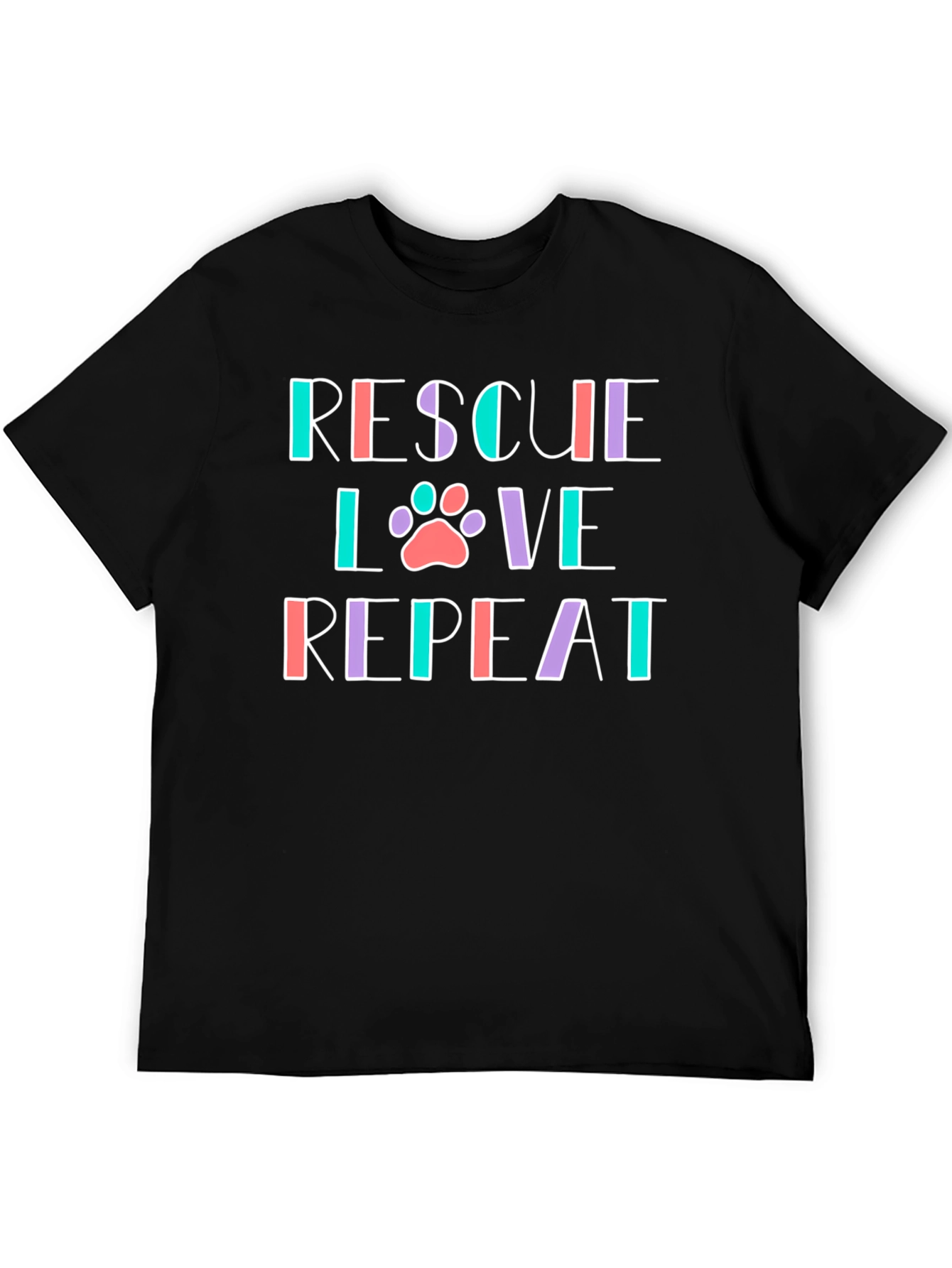Rescue Love Repeat Graphic T-Shirt