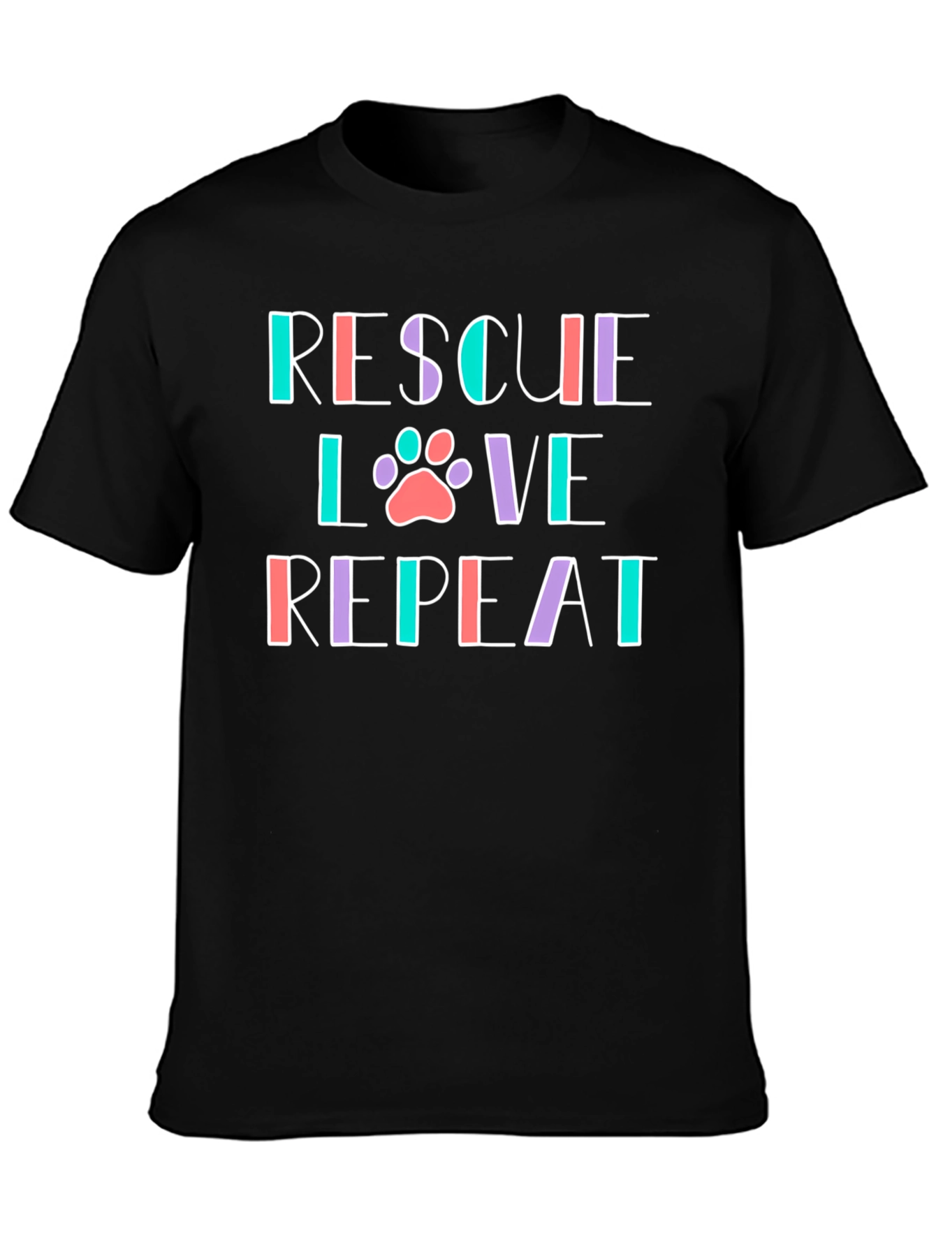 Rescue Love Repeat Graphic T-Shirt