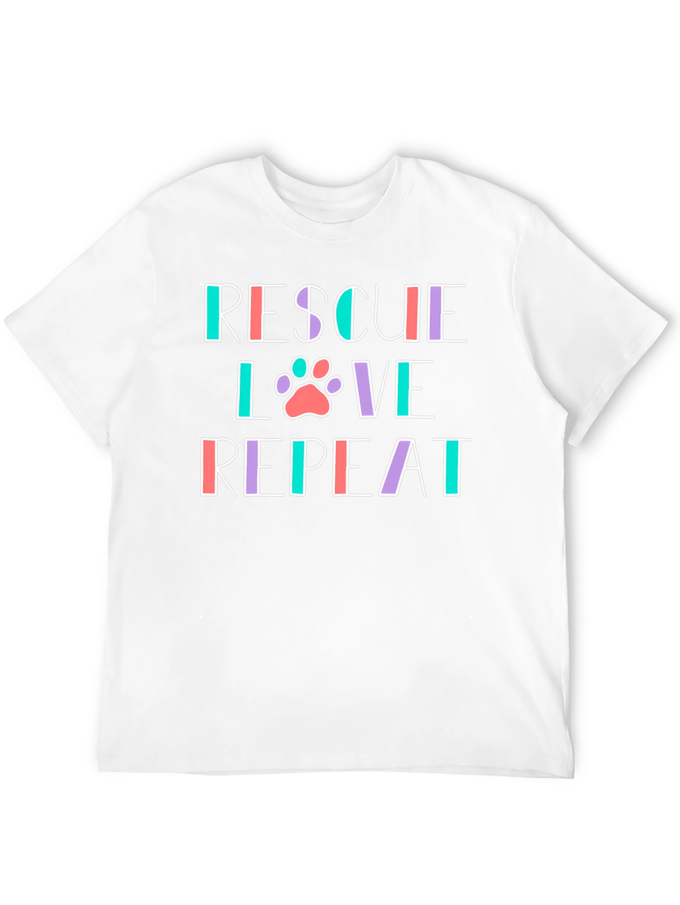 Rescue Love Repeat Graphic T-Shirt