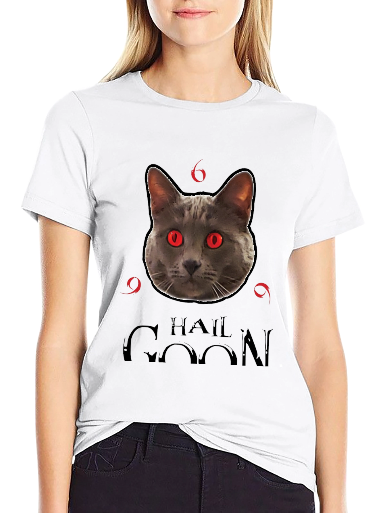 Hail Goon Cat T-Shirt - Black