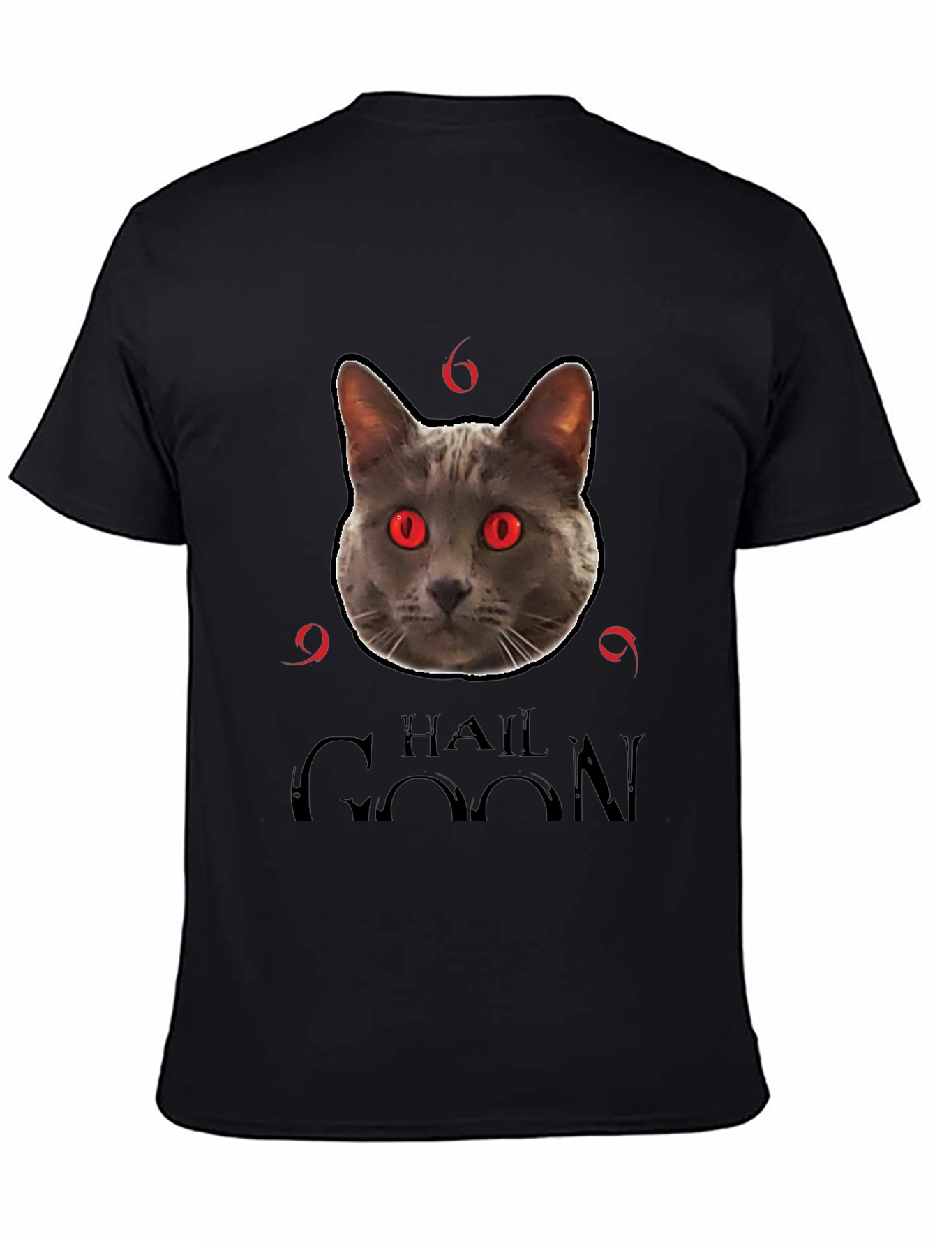 Hail Goon Cat T-Shirt - Black
